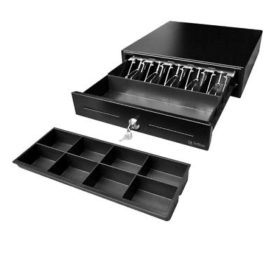 Heavy-duty POS cash drawer with removable coin tray